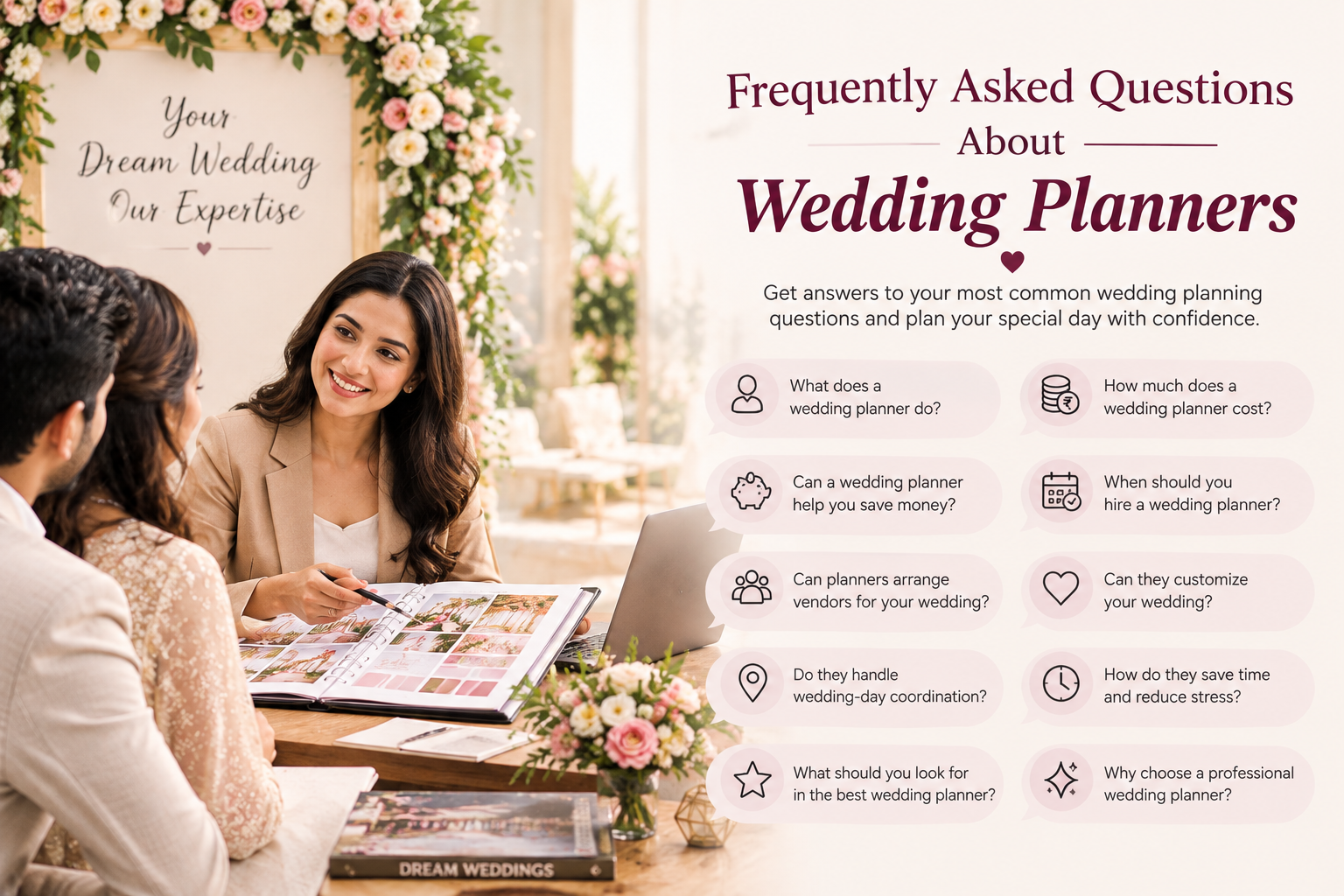 faqs on wedding planner